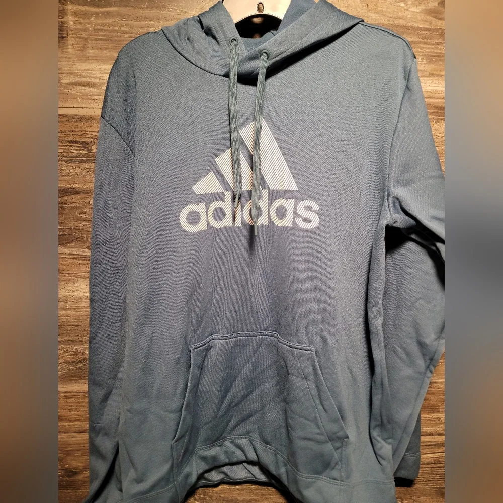Adidas Golf Men's Hoodie - Size M, Light Blue